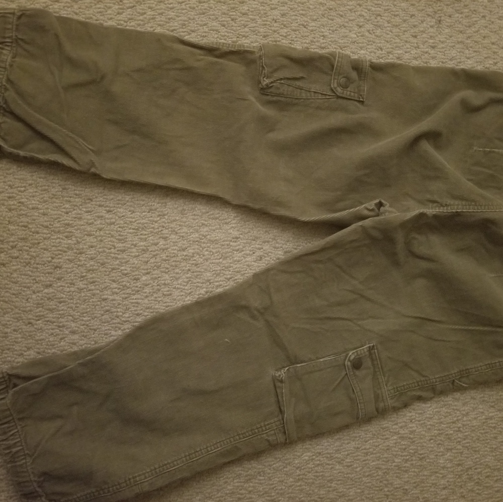 Corduroy cargo pants.